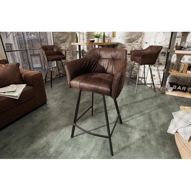 Barová stolička 39082 Loft Anti Hnedá Barová stolička 39082 Loft Anti Hnedá