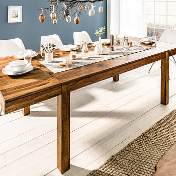 Rozkladací jedálenský stôl 35299 160/240x100cm Masív drevo Palisander