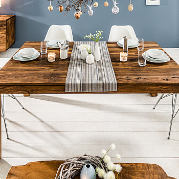 Rozkladací jedálenský stôl 35299 160/240x100cm Masív drevo Palisander Rozkladací jedálenský stôl 35299 160/240x100cm Masív drevo Palisander