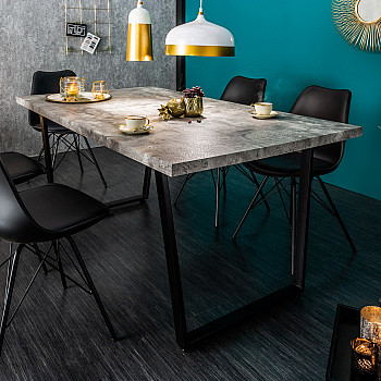 Jedálenský stôl 38956 160x90cm Loft Betón-Optik Jedálenský stôl 38956 160x90cm Loft Betón-Optik