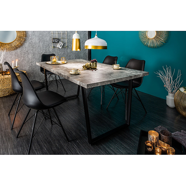 Jedálenský stôl 38956 160x90cm Loft Betón-Optik Jedálenský stôl 38956 160x90cm Loft Betón-Optik