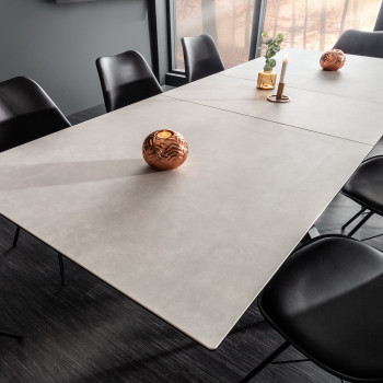 Rozkladací jedálenský stôl 39116 180/225x90cm Betón keramika