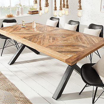 Jedálenský stôl 39286 160x90cm Masív drevo Mango prírodné Jedálenský stôl 39286 160x90cm Masív drevo Mango prírodné