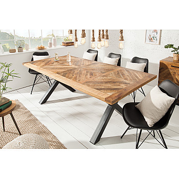 Jedálenský stôl 39286 160x90cm Masív drevo Mango prírodné Jedálenský stôl 39286 160x90cm Masív drevo Mango prírodné