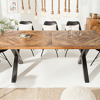 Jedálenský stôl 39286 160x90cm Masív drevo Mango prírodné Jedálenský stôl 39286 160x90cm Masív drevo Mango prírodné
