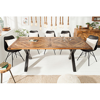 Jedálenský stôl 39286 160x90cm Masív drevo Mango prírodné Jedálenský stôl 39286 160x90cm Masív drevo Mango prírodné