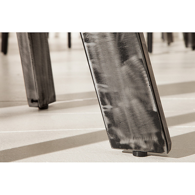 Jedálenský stôl 39368 Ø80cm Drevo Mango šedé Jedálenský stôl 39368 Ø80cm Drevo Mango šedé