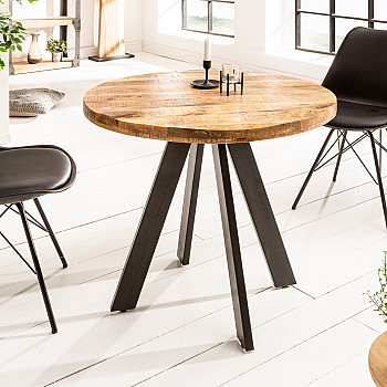 Jedálenský stôl 39400  Ø80cm Drevo Mango natur Jedálenský stôl 39400  Ø80cm Drevo Mango natur