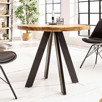 Jedálenský stôl 39400  Ø80cm Drevo Mango natur Jedálenský stôl 39400  Ø80cm Drevo Mango natur