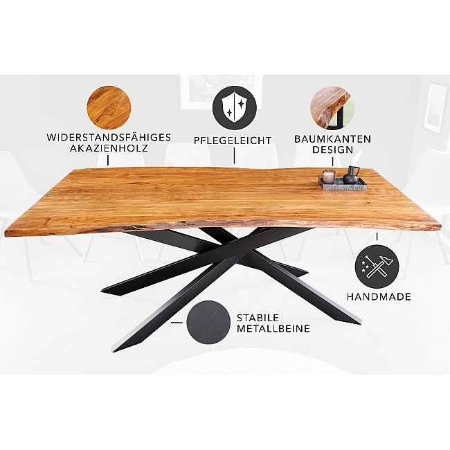 Jedálenský stôl Mammut 43783 200x100cm Masív drevo Acacia Jedálenský stôl Mammut 43783 200x100cm Masív drevo Acacia