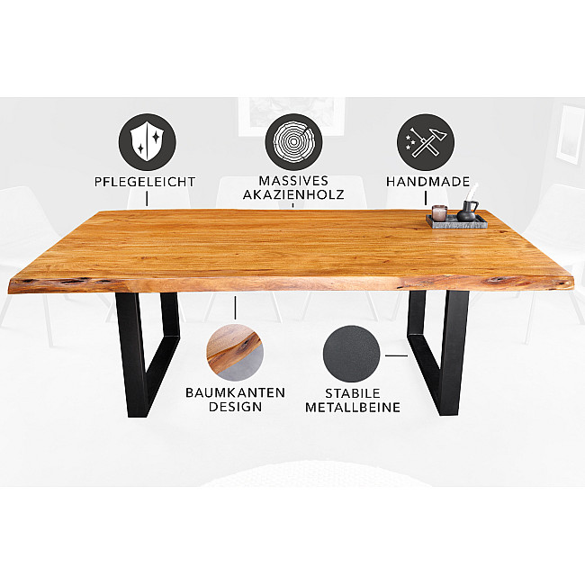 Jedálenský stôl Mammut 43789 200x100cm Masív drevo Acacia Jedálenský stôl Mammut 43789 200x100cm Masív drevo Acacia