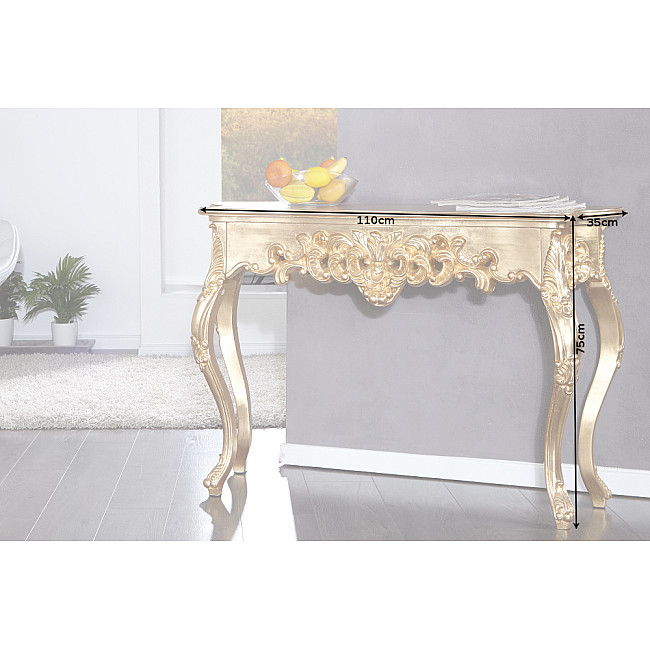 Toaletný stolík/Konzola 15633 Venice zlatá