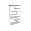 Knižnica/Regál 41580 90cm Dura steel Knižnica/Regál 41580 90cm Dura steel