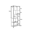 Knižnica/Regál 42022 77cm Slim Line Divoký Dub Knižnica/Regál 42022 77cm Slim Line Divoký Dub
