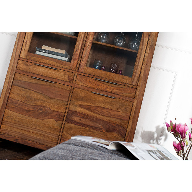 Komoda/Vitrína 22685 120cm Drevo Sheesham/Palisander Komoda/Vitrína 22685 120cm Drevo Sheesham/Palisander