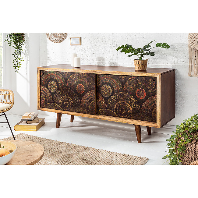 Komoda 39039 160cm Drevo Mango Retro Komoda 39039 160cm Drevo Mango Retro