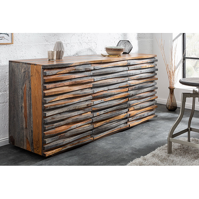 Komoda 39746 160cm Relief Drevo Sheesham/Palisander Komoda 39746 160cm Relief Drevo Sheesham/Palisander