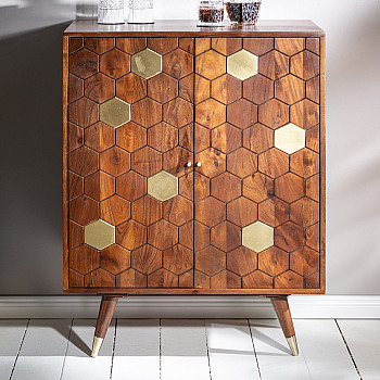 Komoda/Wine-Bar 39951 Drevo Acacia