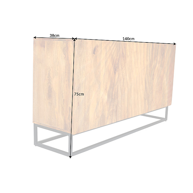 Komoda 41400 140cm Scorpion Drevo Mango