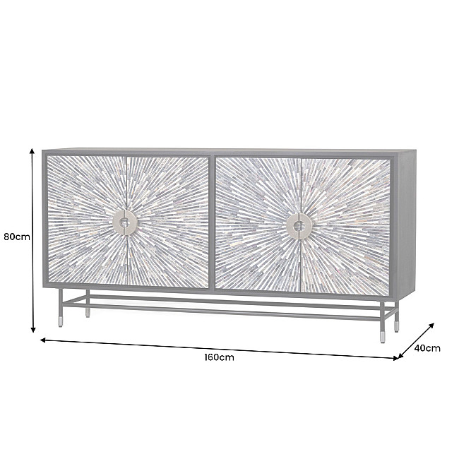 Komoda 43345 Mosaik 160cm Drevo Komoda 43345 Mosaik 160cm Drevo