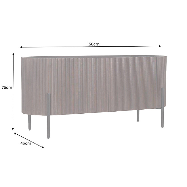 Komoda 43347 Gatsby 150cm Drevo Mango