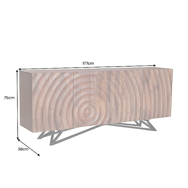 Komoda 44318 177cm Zen Drevo Mango Komoda 44318 177cm Zen Drevo Mango