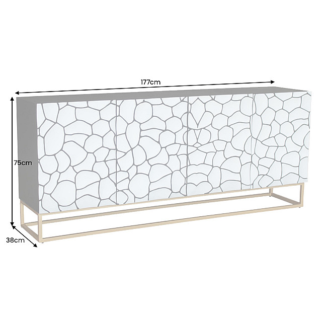 Komoda 44646 177cm Vulcano Drevo Mango