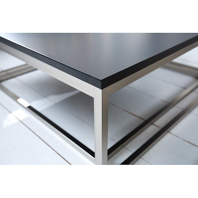 Konferenčný stôl 37118 75x75cm 2-Set Čierny Konferenčný stôl 37118 75x75cm 2-Set Čierny