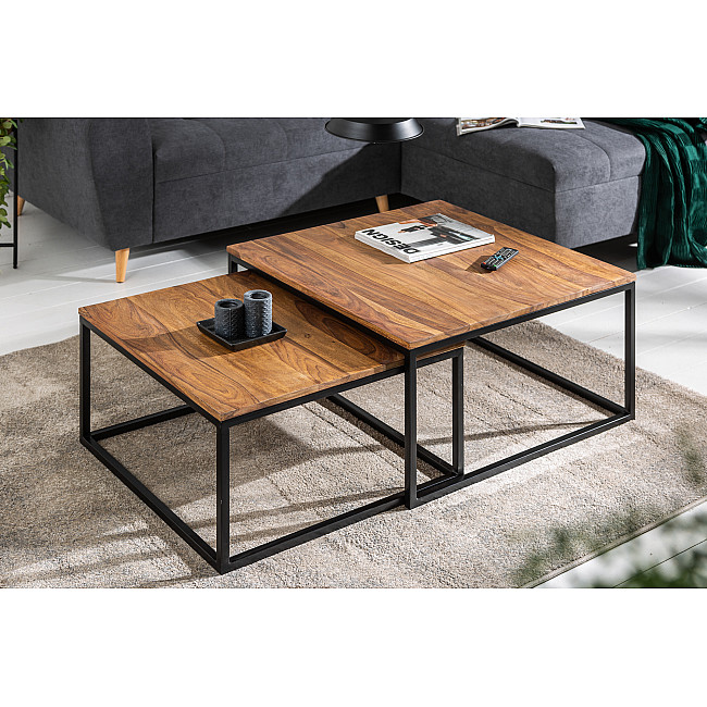 Konferenčný stôl 40001 75x75cm 2-Set Drevo Palisander - PRODUKT JE SKLADOM U NÁS - 1Ks Konferenčný stôl 40001 75x75cm 2-Set Drevo Palisander - PRODUKT JE SKLADOM U NÁS - 1Ks