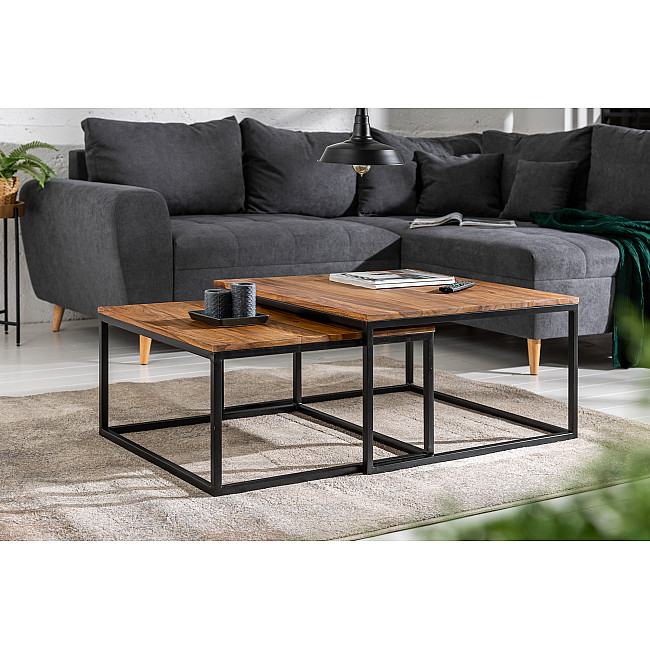 Konferenčný stôl 40001 75x75cm 2-Set Drevo Palisander - PRODUKT JE SKLADOM U NÁS - 1Ks Konferenčný stôl 40001 75x75cm 2-Set Drevo Palisander - PRODUKT JE SKLADOM U NÁS - 1Ks