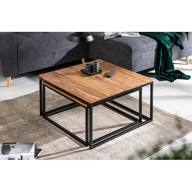 Konferenčný stôl 40001 75x75cm 2-Set Drevo Palisander - PRODUKT JE SKLADOM U NÁS - 1Ks Konferenčný stôl 40001 75x75cm 2-Set Drevo Palisander - PRODUKT JE SKLADOM U NÁS - 1Ks