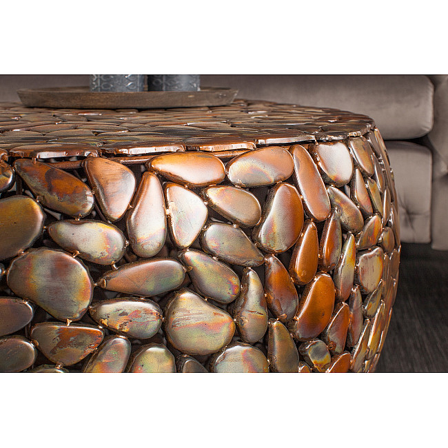 Konferenčný stôl 41434 80x85cm Aluminium Copper