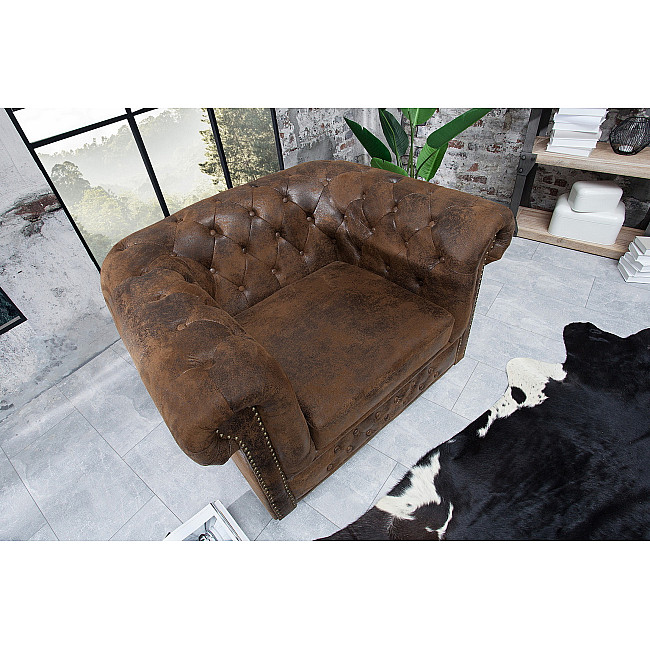Kreslo 17383 Chesterfield Antik hnedá Kreslo 17383 Chesterfield Antik hnedá