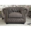 Kreslo 40519 Chesterfield Vintage Šedá Taupe Kreslo 40519 Chesterfield Vintage Šedá Taupe