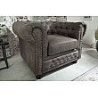 Kreslo 40519 Chesterfield Vintage Šedá Taupe Kreslo 40519 Chesterfield Vintage Šedá Taupe