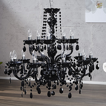 Luster 1282 15-Ramien čierny