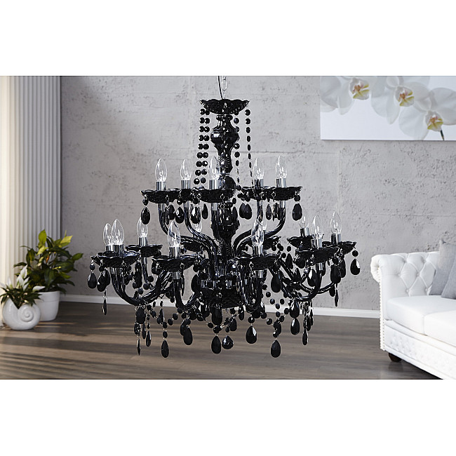 Luster 1282 15-Ramien čierny Luster 1282 15-Ramien čierny