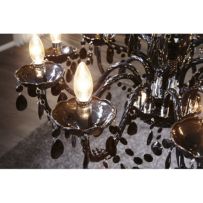 Luster 1282 15-Ramien čierny Luster 1282 15-Ramien čierny