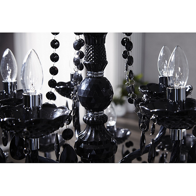 Luster 1282 15-Ramien čierny Luster 1282 15-Ramien čierny