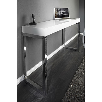 PC/Toaletný - stolík 16714 120cm Biely vysoký lesk PC/Toaletný - stolík 16714 120cm Biely vysoký lesk
