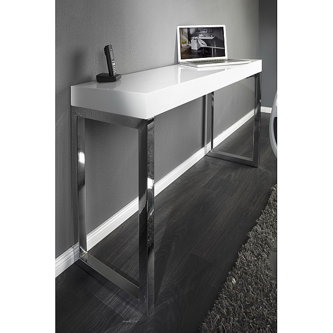 PC/Toaletný - stolík 16714 120cm Biely vysoký lesk PC/Toaletný - stolík 16714 120cm Biely vysoký lesk