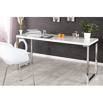PC - stolík 21141 140x60cm Biely vysoký lesk - PRODUKT JE SKLADOM U NÁS - 1Ks