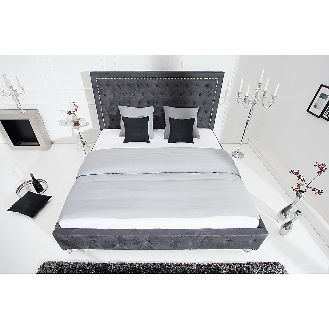 Posteľ 38484 180x200cm Tmavo šedá Posteľ 38484 180x200cm Tmavo šedá