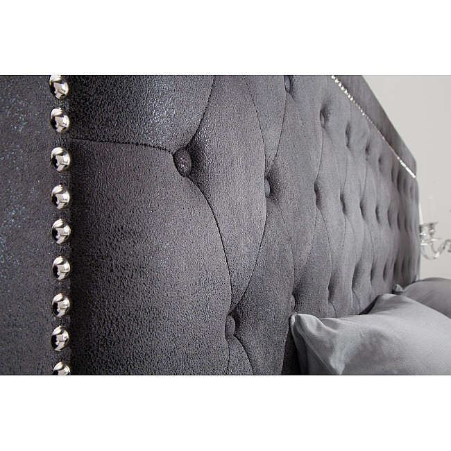 Posteľ 38484 180x200cm Tmavo šedá Posteľ 38484 180x200cm Tmavo šedá