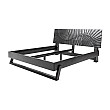 Posteľ 40431 180x200cm Scorpion Masív drevo Mango čierna Posteľ 40431 180x200cm Scorpion Masív drevo Mango čierna