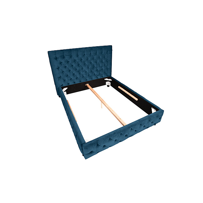 Posteľ 40557 160x200cm Zamat tmavomodrá Posteľ 40557 160x200cm Zamat tmavomodrá