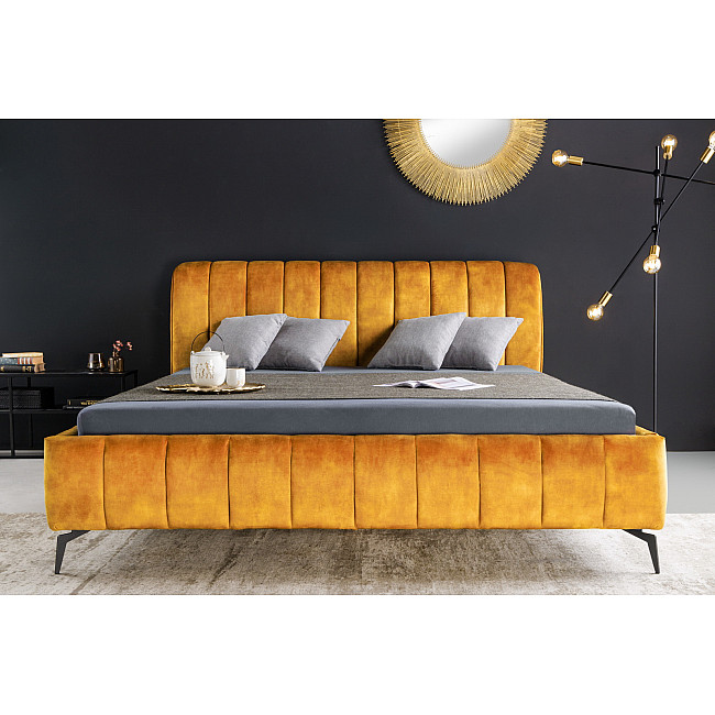 Posteľ 41440 180x200cm Amsterdam Zamat Žltá Posteľ 41440 180x200cm Amsterdam Zamat Žltá