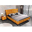 Posteľ 41667 180x200cm Boutique Zamat Žltá