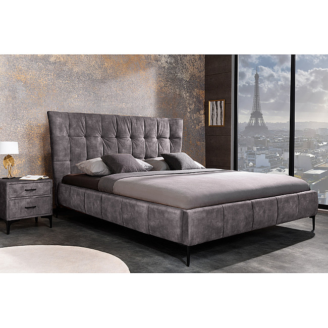 Posteľ 41670 180x200cm Boutique Zamat Tmavošedá