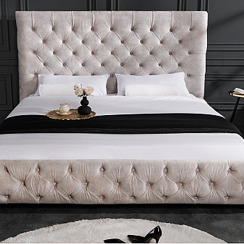 Posteľ 43106 160x200cm Zamat Champagne Posteľ 43106 160x200cm Zamat Champagne